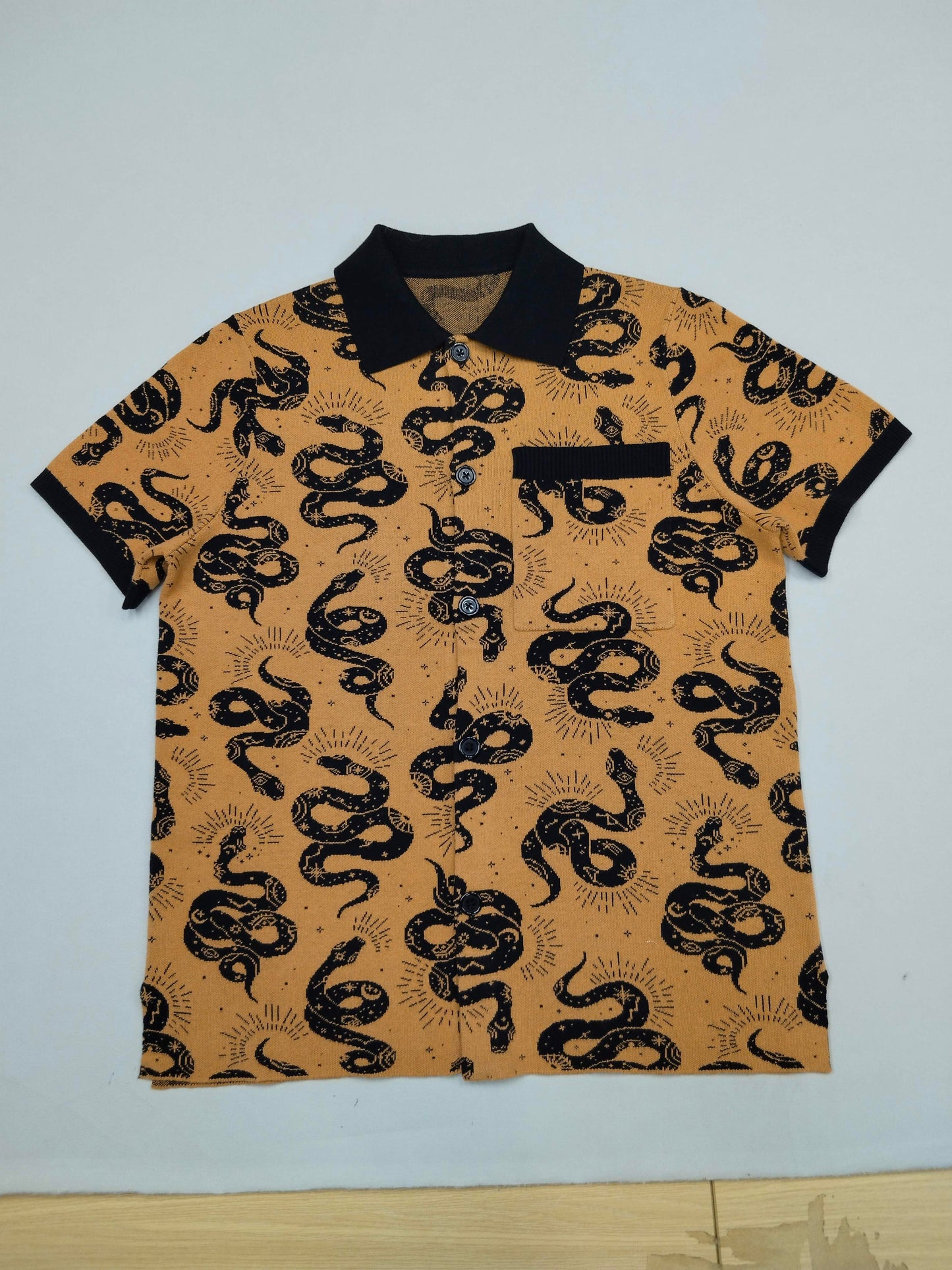 The Esoteric Snake Knit Button Up - Releases June