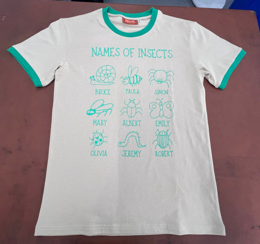 The Names of Insects Shirt - Releases May