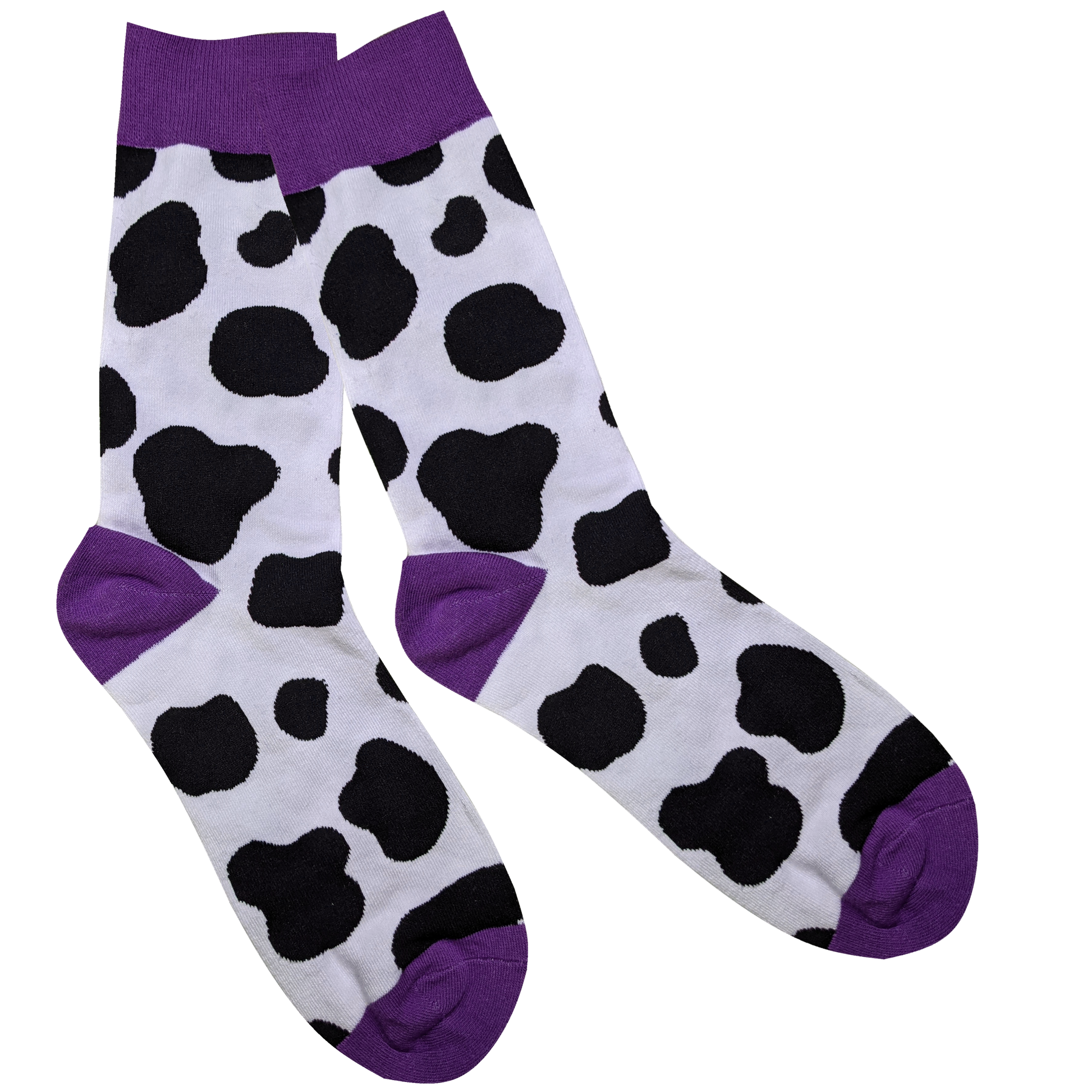 The Cow Print Socks - Sleepy Peach