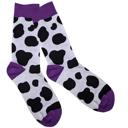 The Cow Print Socks - Sleepy Peach