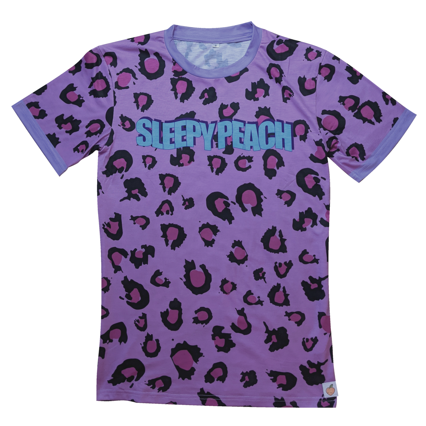 The Purple Leopard Shirt - Sleepy Peach
